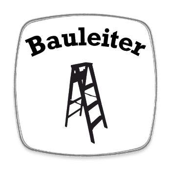 Chef de chantier : Chef de chantier, construction de maison, de construction - Magnet carré - blanc - Devant