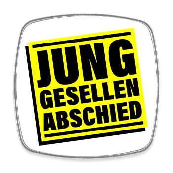 Enterrement de vie de garçon Jga bachelor - Magnet carré - blanc - Devant