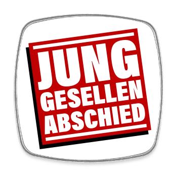 Enterrement de vie de garçon Jga bachelor - Magnet carré - blanc - Devant