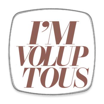 Affirmation expressive Positivité corporelle - Magnet carré - blanc - Devant