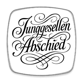 Junggesellenabschied - Viereckiger Kühlschrankmagnet - Weiß - Vorne