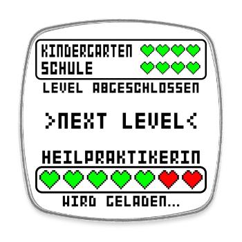 Angehender Heilpraktikerin in Ausbildung Beginn - Viereckiger Kühlschrankmagnet - Weiß - Vorne