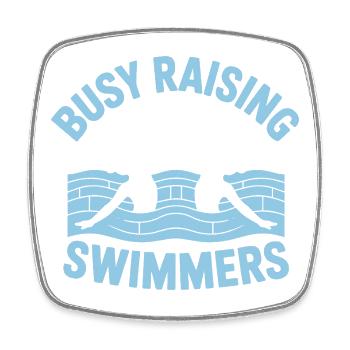 Synchronschwimmen Kunstschwimmen Wassersport - Viereckiger Kühlschrankmagnet - Weiß - Vorne