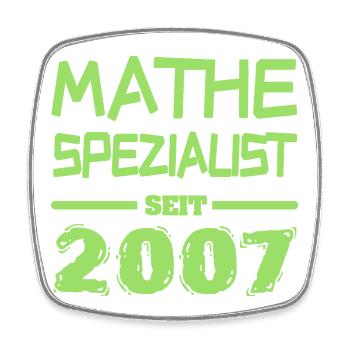 Math Specialist 2007 - Square fridge magnet - white - Front