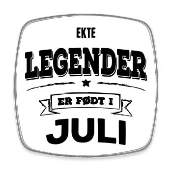 True legends are born in July - Square fridge magnet - white - Front