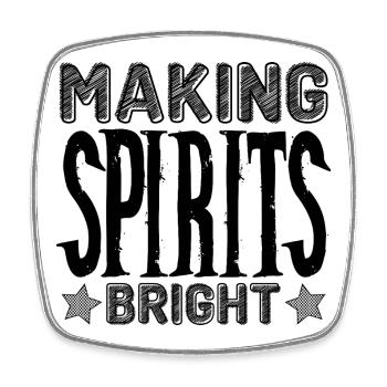 Making Spirits - Square fridge magnet - white - Front
