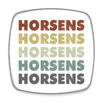 Horsens - Denmark - Denmark - Scandinavia - Square fridge magnet - white - Front