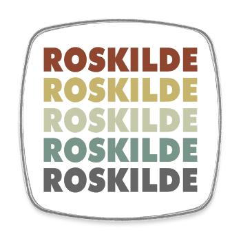 Roskilde - Denmark - Dänemark - Skandinavien - Viereckiger Kühlschrankmagnet - Weiß - Vorne
