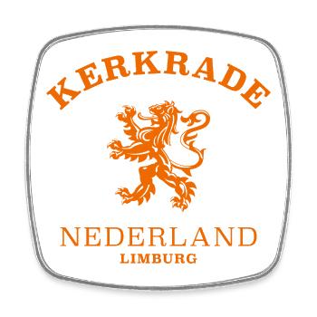 Kerkrade Nederland Netherlands - Viereckiger Kühlschrankmagnet - Weiß - Vorne