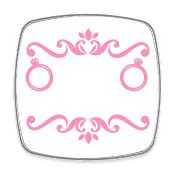 Bachelor Party Team Bride Hen Party - Square fridge magnet - white - Front