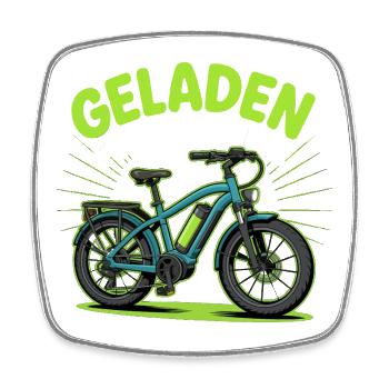 Cyclisme Cyclisme VTT - Magnet carré - blanc - Devant