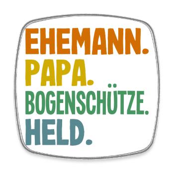 Bogenschießen Bogenschütze Geschenk - Viereckiger Kühlschrankmagnet - Weiß - Vorne