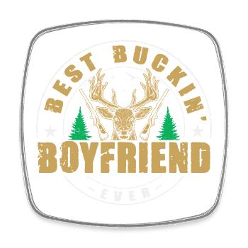 Hunter Friend Gifts Hunting Hunting Hunter Exam - Square fridge magnet - white - Front