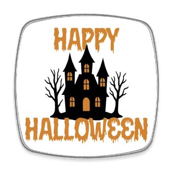 Happy Halloween  - Viereckiger Kühlschrankmagnet - Weiß - Vorne