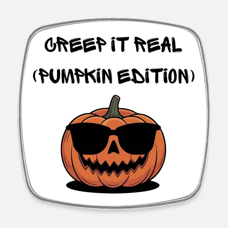 Creep it Real – Édition citrouille - Magnet carré - blanc