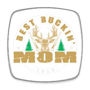 Chasseur Maman Cadeaux Chasse Chasse Chasseur Examen - Magnet carré - blanc - Devant