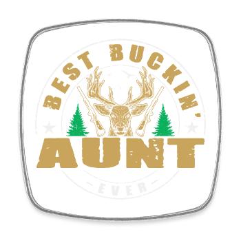 Hunter Aunt Gifts Hunting Hunting Hunter Exam - Square fridge magnet - white - Front