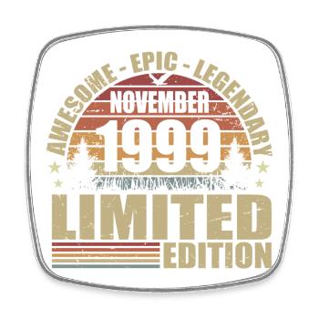 November 1999 Limited Edition Retro November 1999 - Square fridge magnet - white - Front