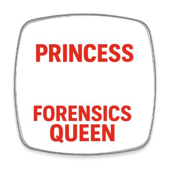 Funny Forensics Science Criminology Student - Square fridge magnet - white - Front