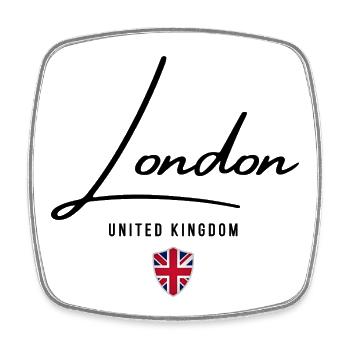 Elegant design London, British pride - Square fridge magnet - white - Front
