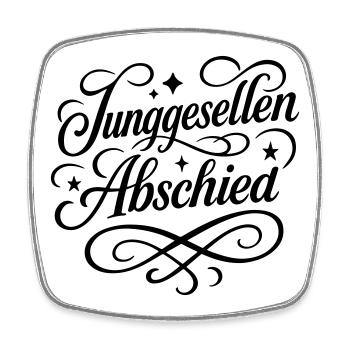 Junggesellenabschied Jga - Viereckiger Kühlschrankmagnet - Weiß - Vorne