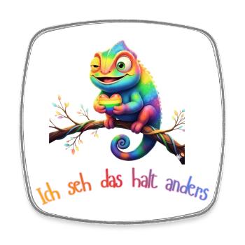 I just see it differently! - Square fridge magnet - white - Front