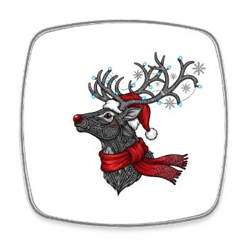 Cadeau de t-shirt de Noël de renne drôle - Magnet carré - blanc - Devant