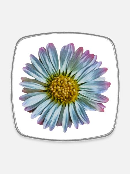 Daisy - Square fridge magnet - white