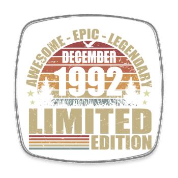 Décembre 1992 - Édition Limitée Décembre 1992 - Magnet carré - blanc - Devant