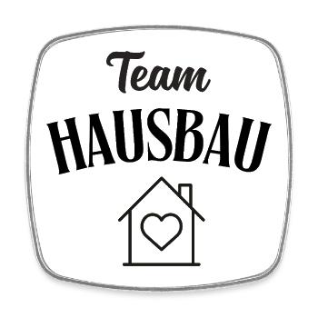 Team House Construction - Square fridge magnet - white - Front