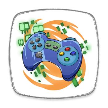 Jeux de joueurs - Magnet carré - blanc - Devant