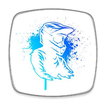 Ich liebe Motocross cooles Motiv für Motocross - Viereckiger Kühlschrankmagnet - Weiß - Vorne