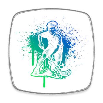 Floorball Love Clear Look for Floorball - Square fridge magnet - white - Front