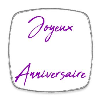 VALENTINE'S DAY. HAPPY BIRTHDAY - Square fridge magnet - white - Front