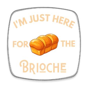 I'm Just Here For The Retro Culinary Design - Magnet carré - blanc - Devant