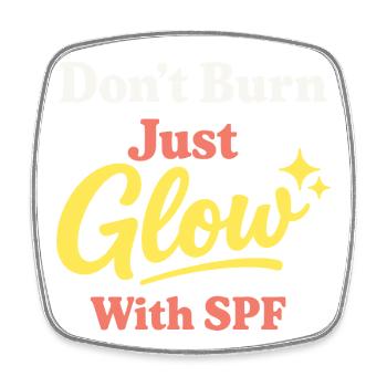Spf Culture Identity Skin Care Humor - Square fridge magnet - white - Front