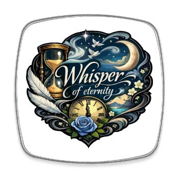 Whisper of eternity - Square fridge magnet - white - Front