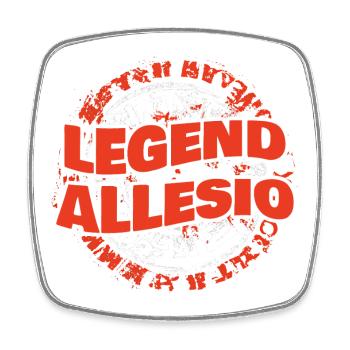 Man Allesio - Square fridge magnet - white - Front
