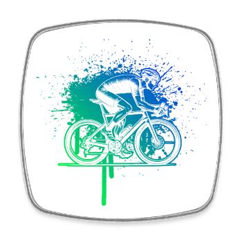 Road Bike Vibes for Road Bike - Square fridge magnet - white - Front