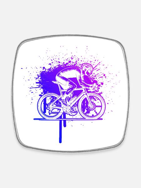 Roadbike Stil für jeden Anlass - Viereckiger Kühlschrankmagnet - Weiß
