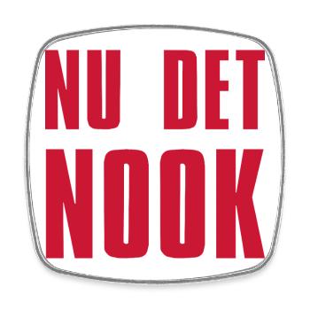 MAINTENANT le Nook Anti USA - Magnet carré - blanc - Devant
