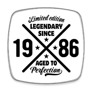 Limited Edition 1986 | Geburtstag Geschenk - Viereckiger Kühlschrankmagnet - Weiß - Vorne