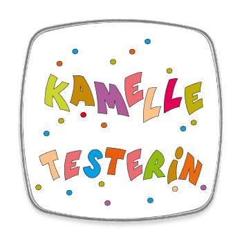 Kamelle TesterIn - Viereckiger Kühlschrankmagnet - Weiß - Vorne