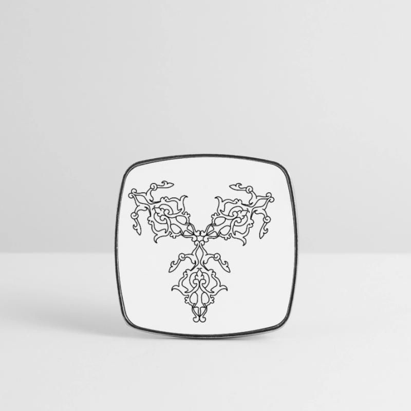 Geometric Patterns Square fridge magnet