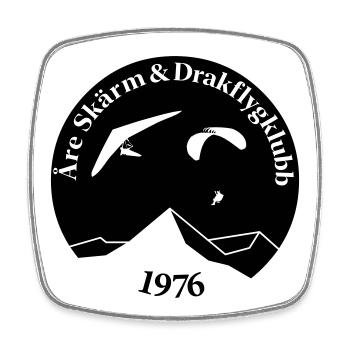 Åre Screen and Kite Flying Club Logo - Square fridge magnet - white - Front