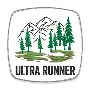Ultra Runner - Square fridge magnet - white - Front