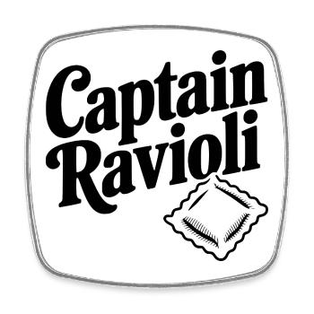 Hauptmann Ravioli - Viereckiger Kühlschrankmagnet - Weiß - Vorne
