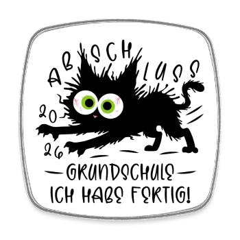 Graduation 2026 Elementary School I've Finished Cat - Square fridge magnet - white - Front