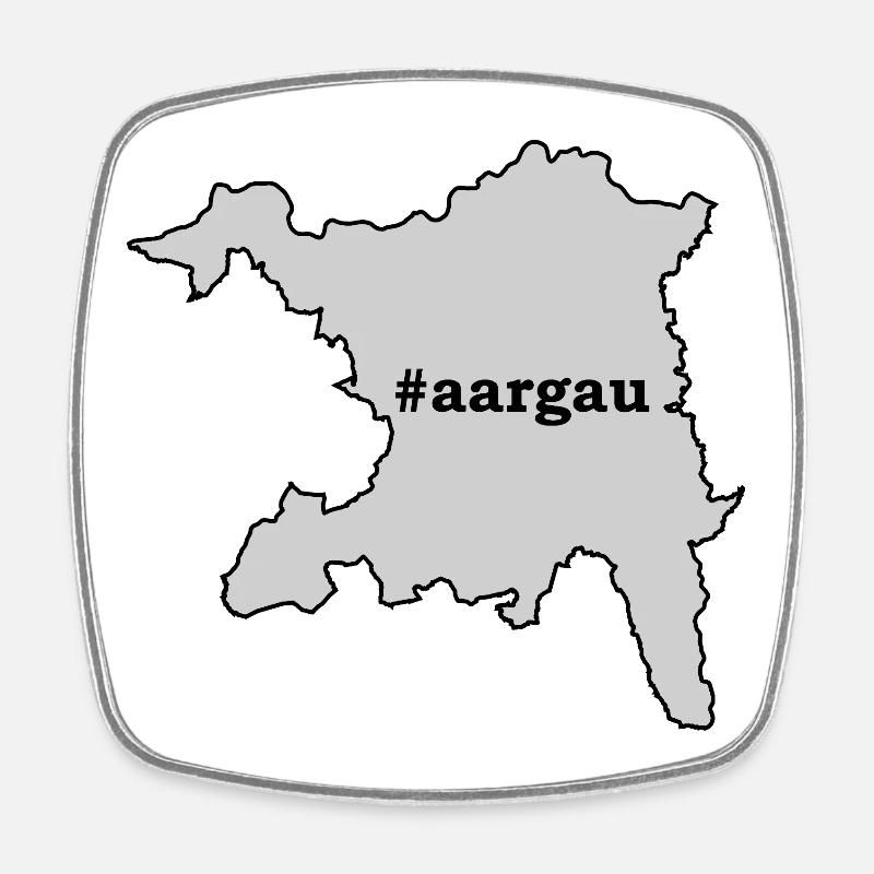 AG Aargau - Magnet carré - blanc