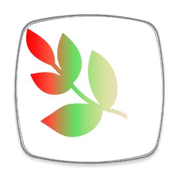 BLATT. NATUR. ÖKOLOGIE. ORGANISCH. BAUM. NACHRICHT - Viereckiger Kühlschrankmagnet - Weiß - Vorne
